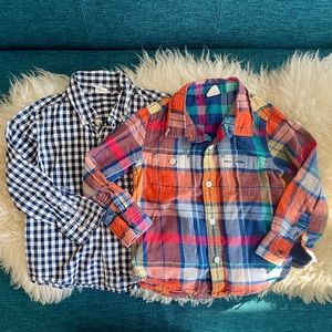 Bundle of Baby Gap button down shirts - 3T